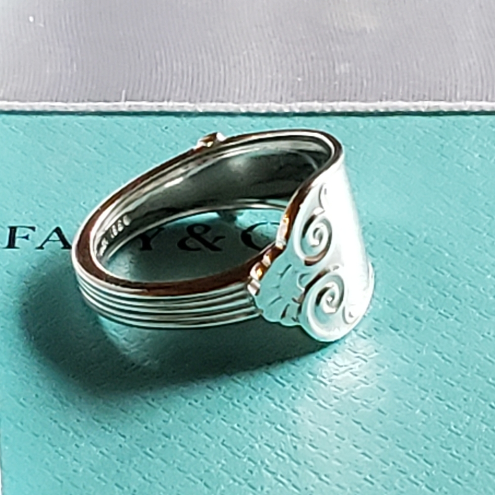 1869 Tiffany and Company spoon ring #10 - Picture 6 of 7